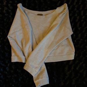 Copper key crop top sweater